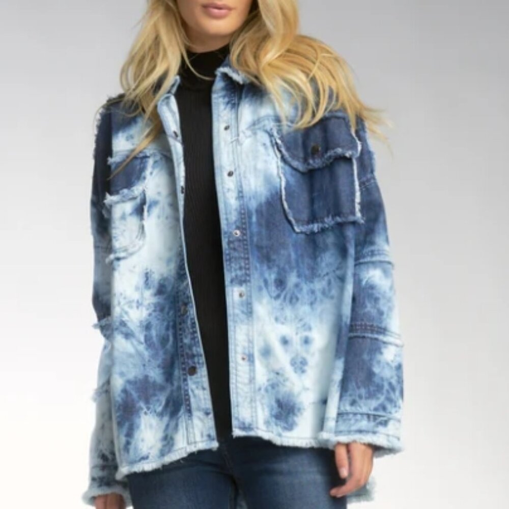Devan Shacket Tie Dye Blue - image 3